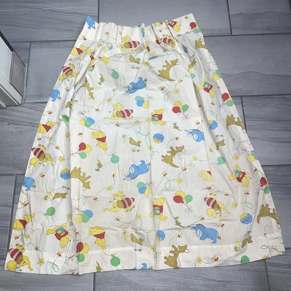 Vintage Sears Perma Prest Winnie The Pooh Collection Curtains Set Of 4 & Valance - Picture 13 of 16